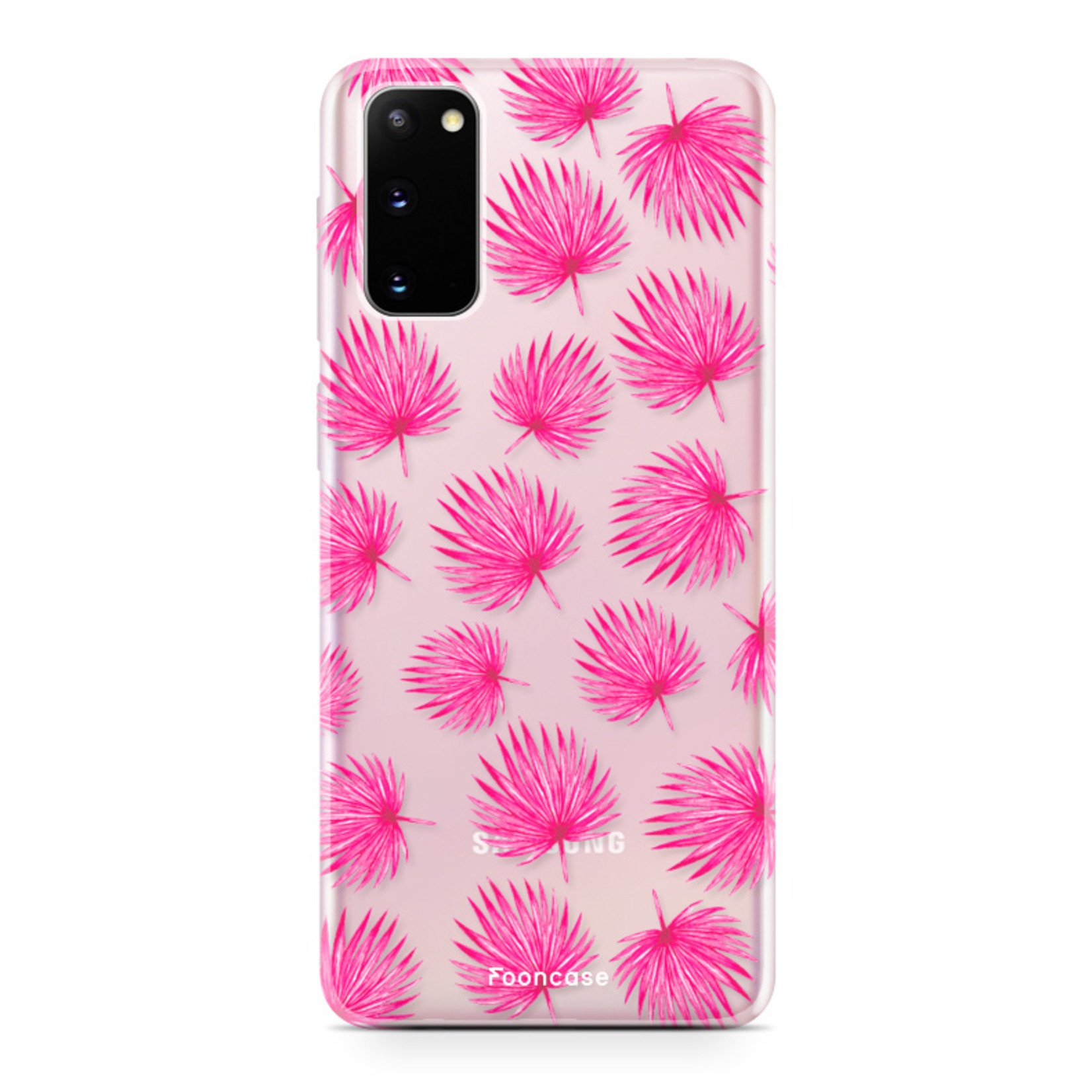 FOONCASE Samsung Galaxy S20 Case - Pink leaves