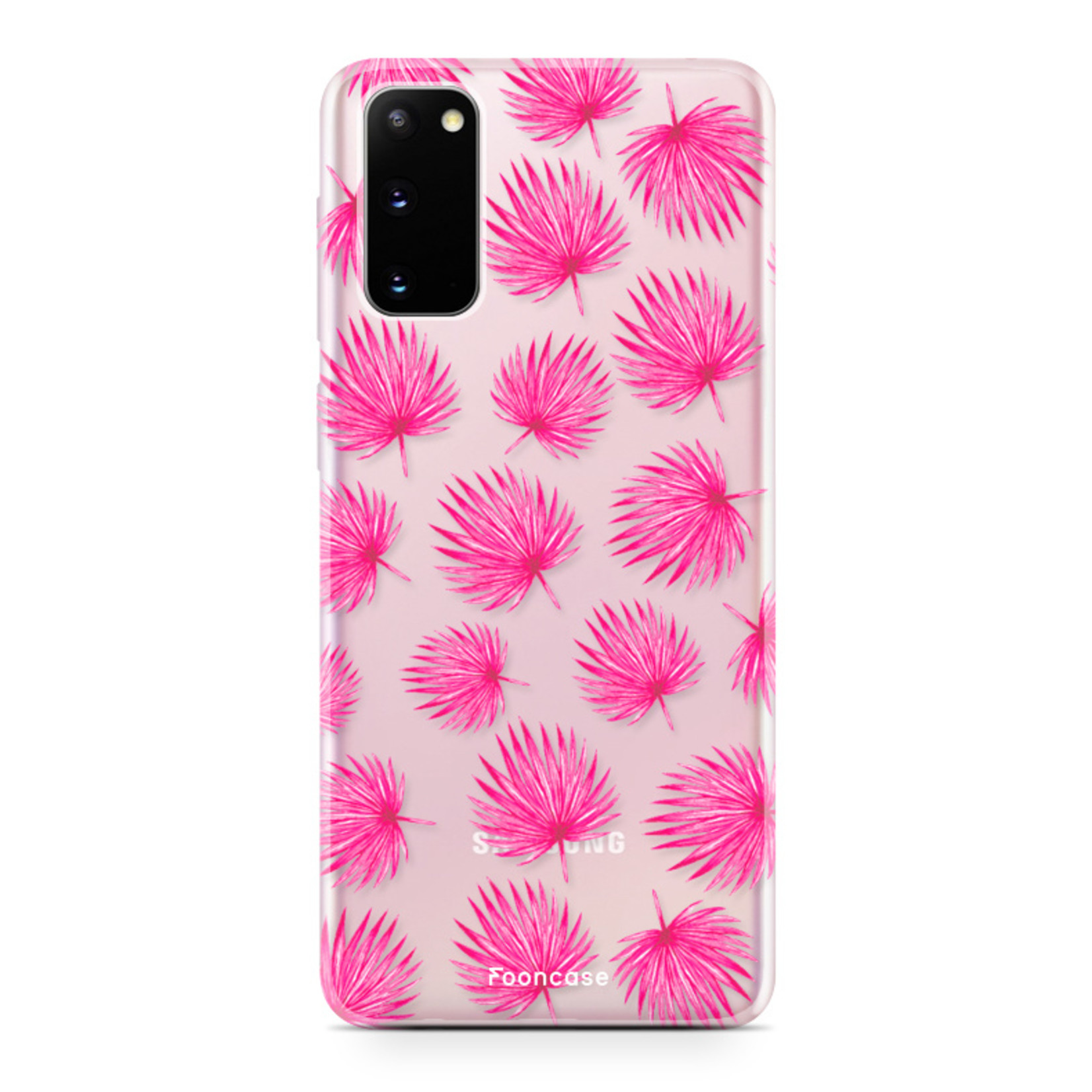 FOONCASE Samsung Galaxy S20 Cover - Foglie rosa