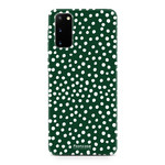 FOONCASE Samsung Galaxy S20 - POLKA COLLECTION / Dark green