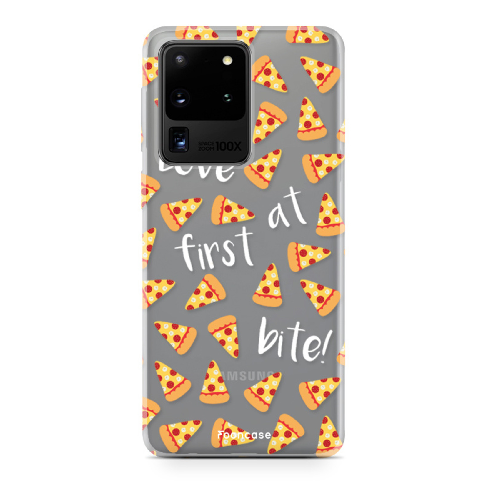 FOONCASE Samsung Galaxy S20 Ultra hoesje TPU Soft Case - Back Cover - Pizza