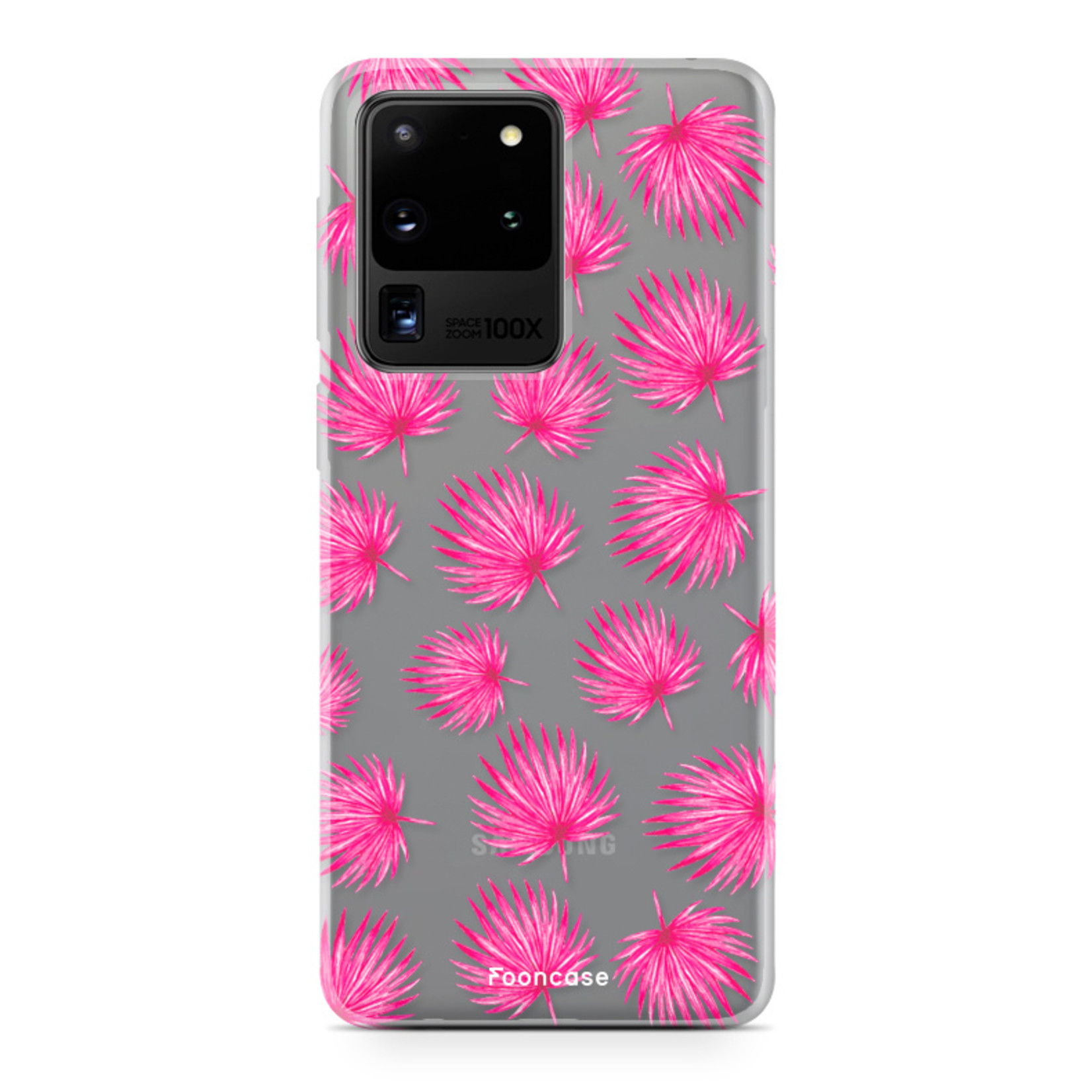 FOONCASE Samsung Galaxy S20 Ultra Cover - Foglie rosa