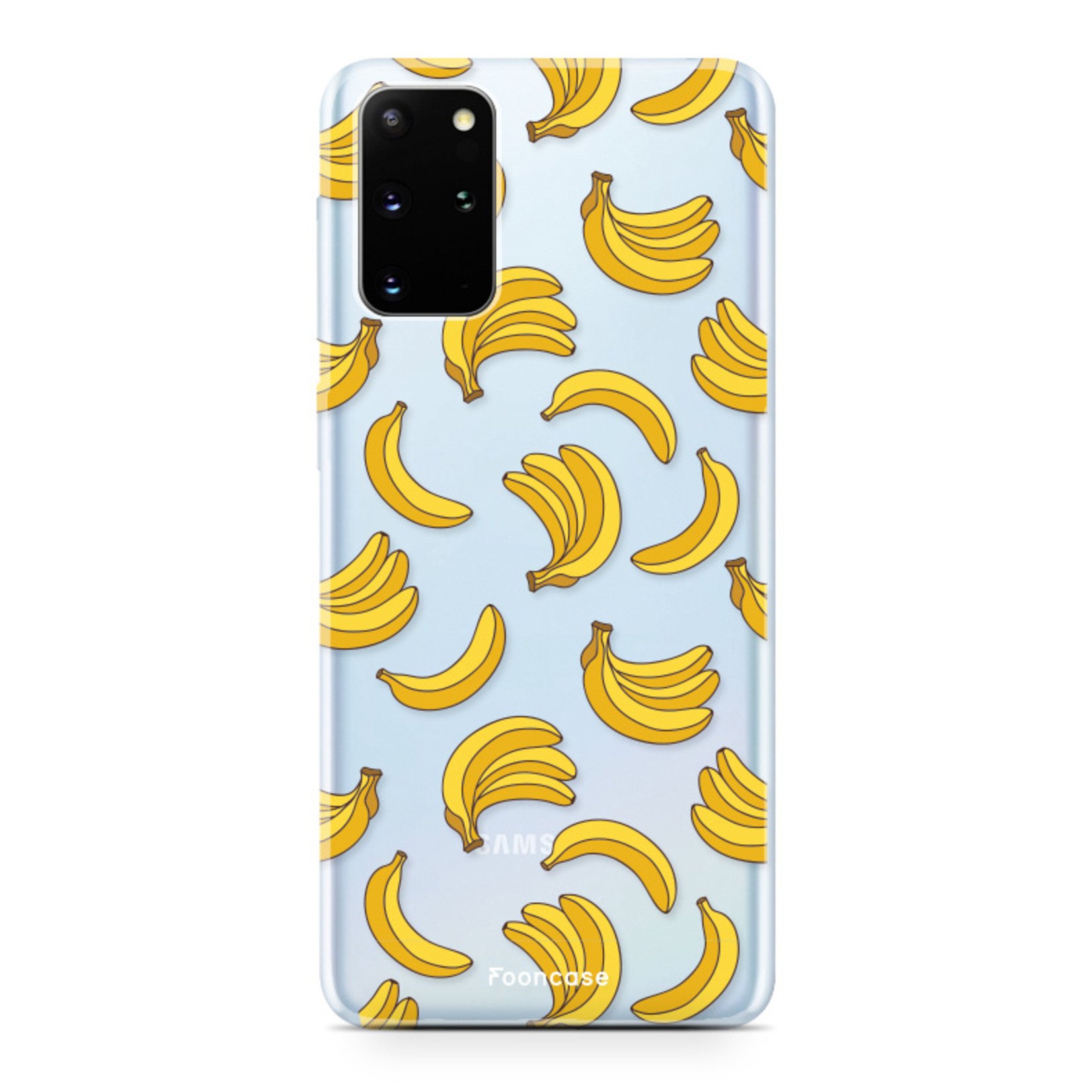 FOONCASE Samsung Galaxy S20 Plus hoesje TPU Soft Case - Back Cover - Bananas / Banaan / Bananen