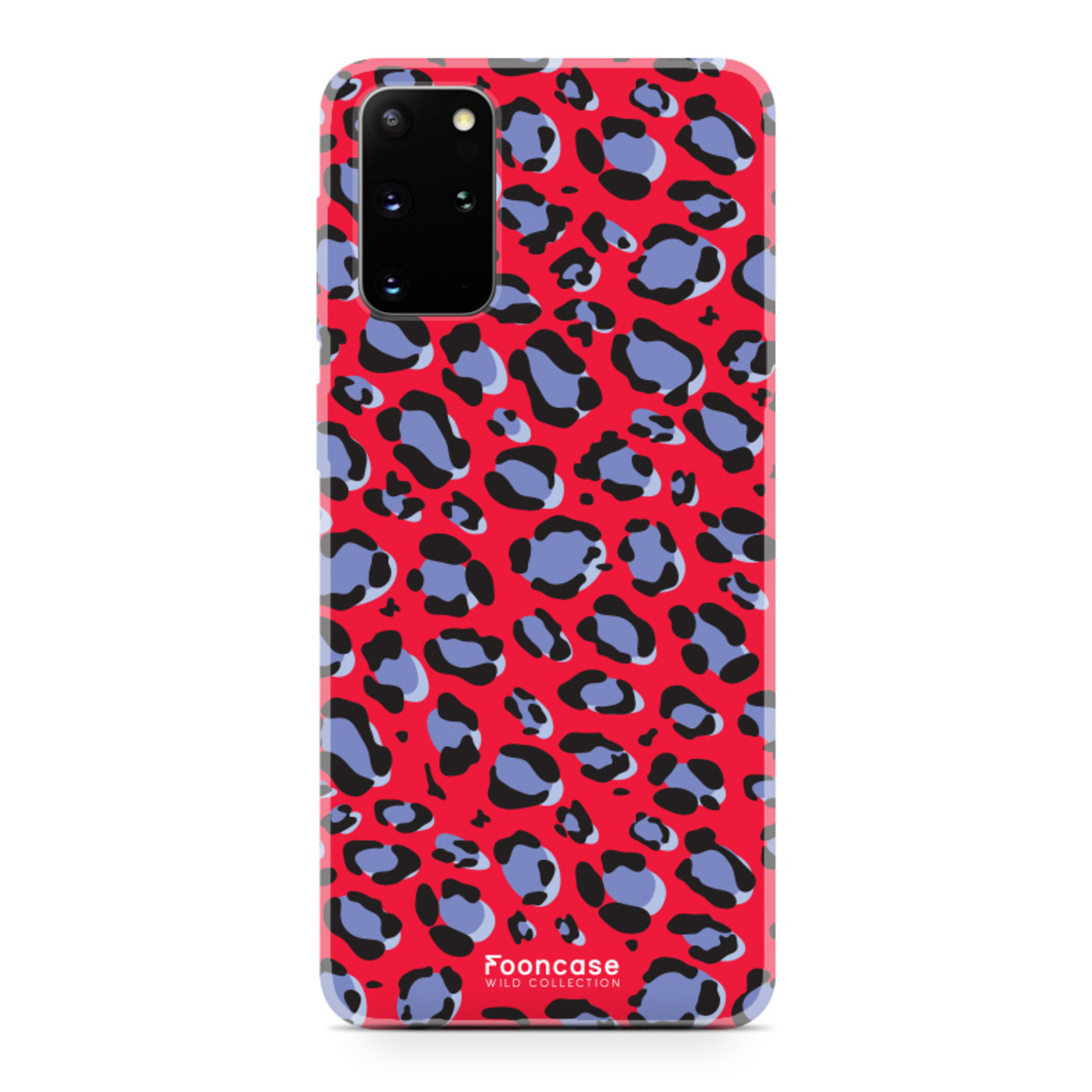 FOONCASE Samsung Galaxy S20 Plus hoesje TPU Soft Case - Back Cover - Luipaard / Leopard print / Rood