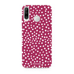 FOONCASE Huawei P30 Lite - POLKA COLLECTION / Red