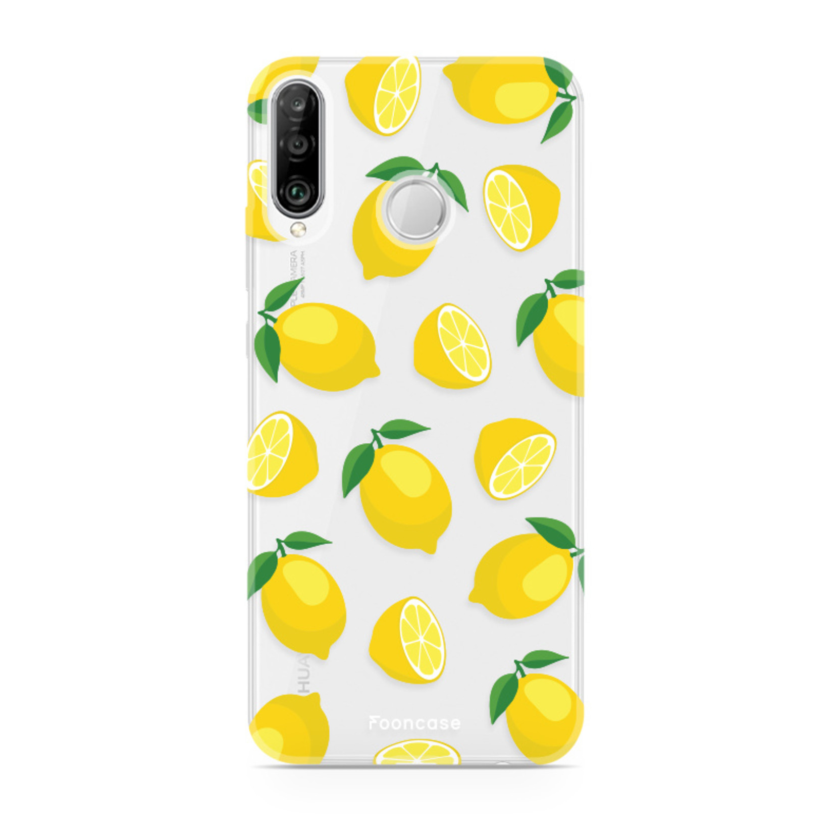FOONCASE Huawei P30 Lite hoesje TPU Soft Case - Back Cover - Lemons / Citroen / Citroentjes