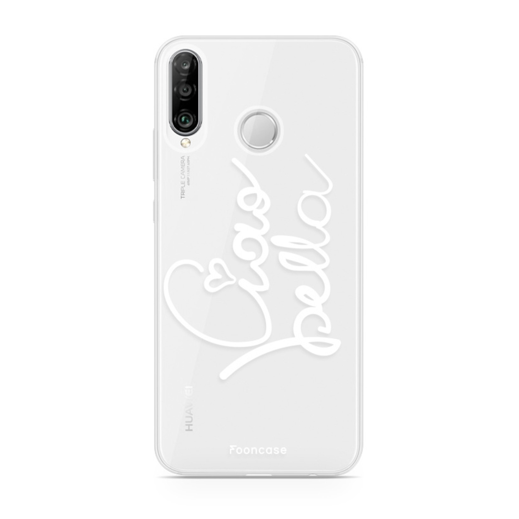 FOONCASE Fooncase Hoesje Geschikt voor Huawei P30 Lite - Shockproof Case - Back Cover / Soft Case - Ciao Bella!