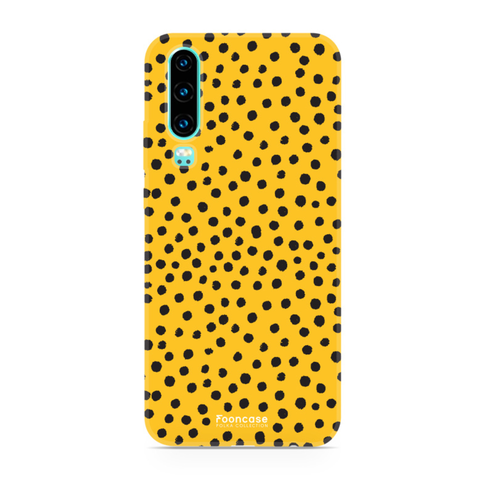 FOONCASE Huawei P30 - POLKA COLLECTION / Ockergelb