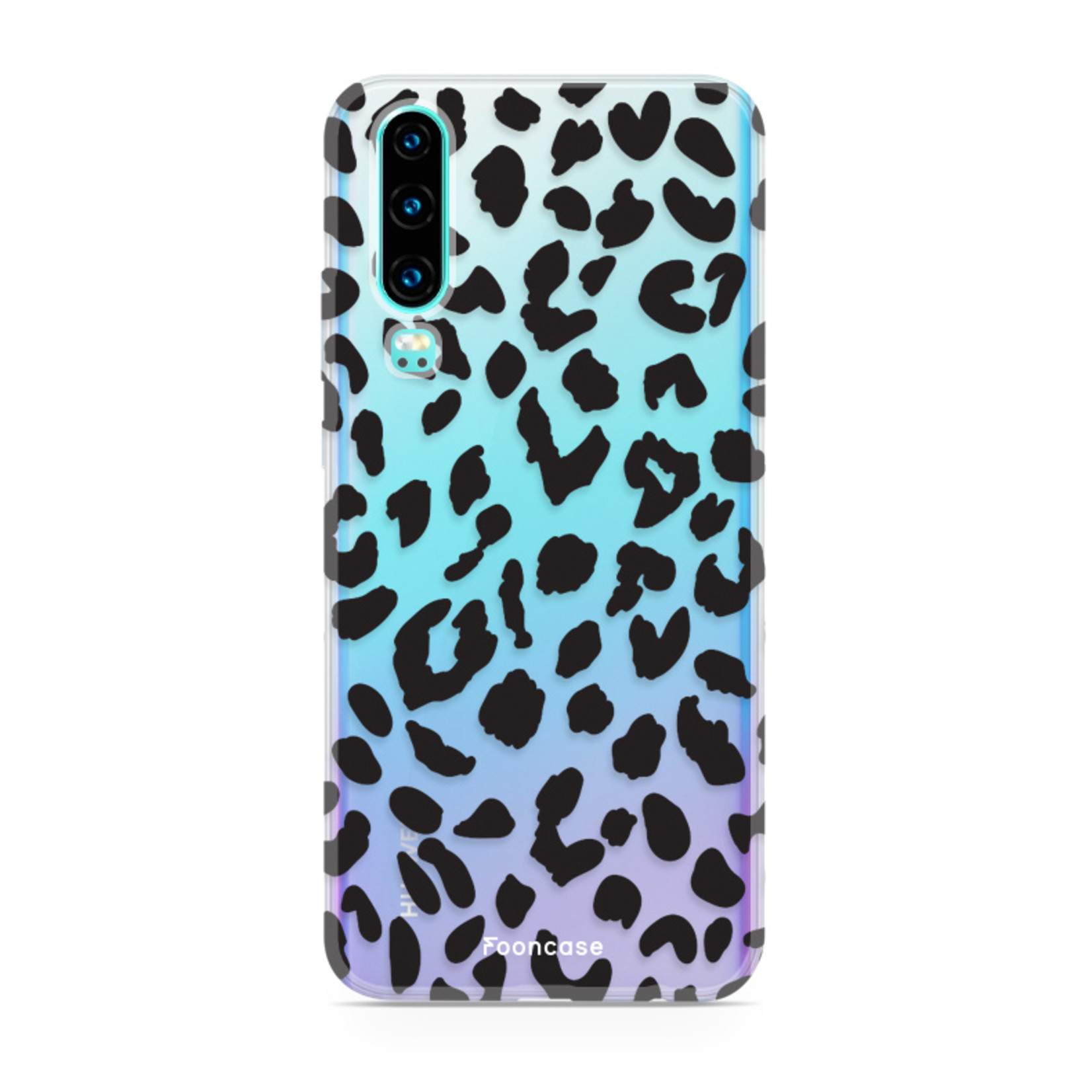FOONCASE Huawei P30 hoesje TPU Soft Case - Back Cover - Luipaard / Leopard print