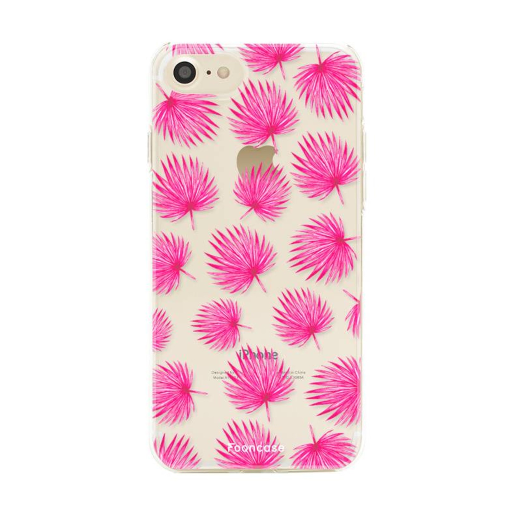 FOONCASE iPhone SE (2020) Case - Pink leaves