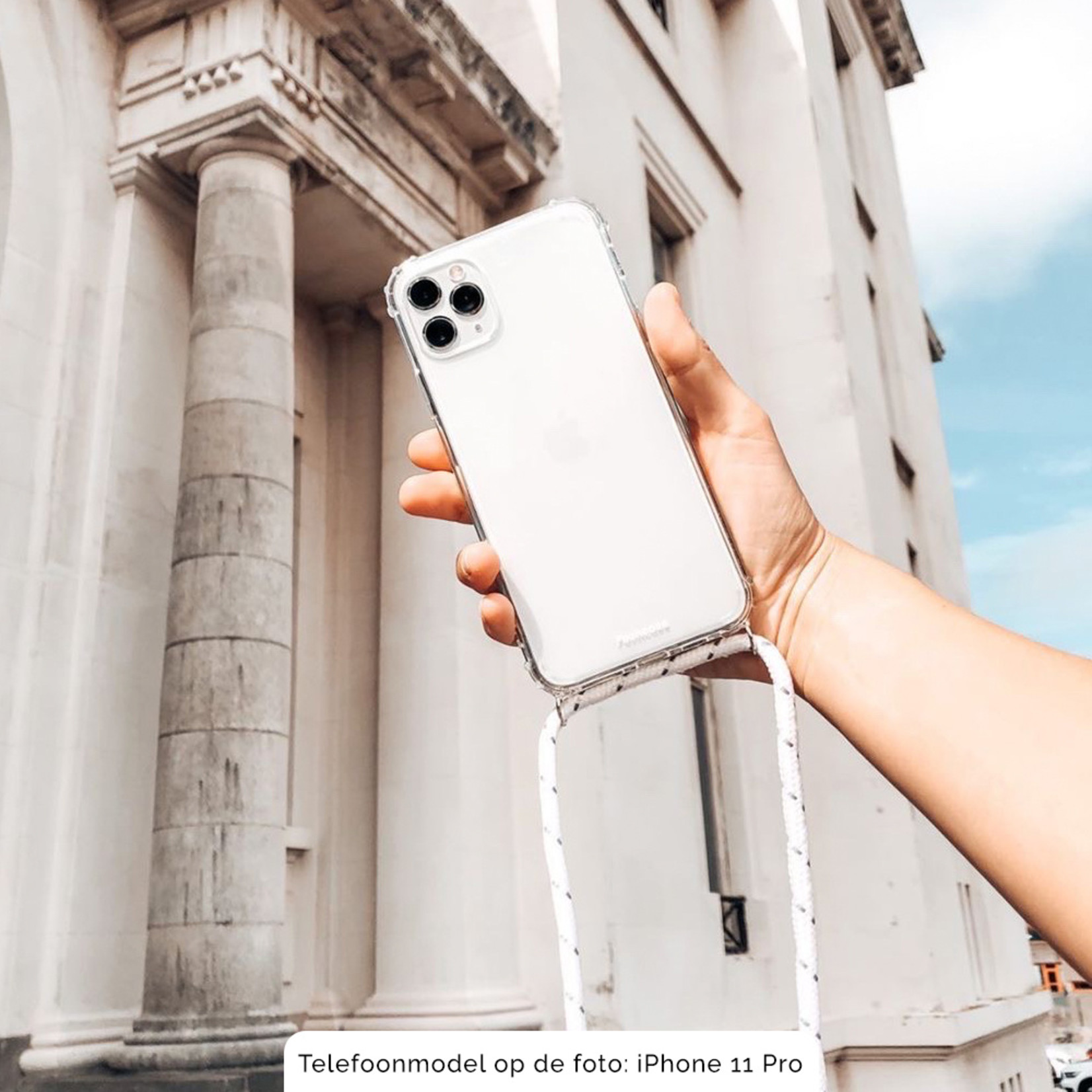 FOONCASE Iphone X - Festicase White (Phone case with cord)