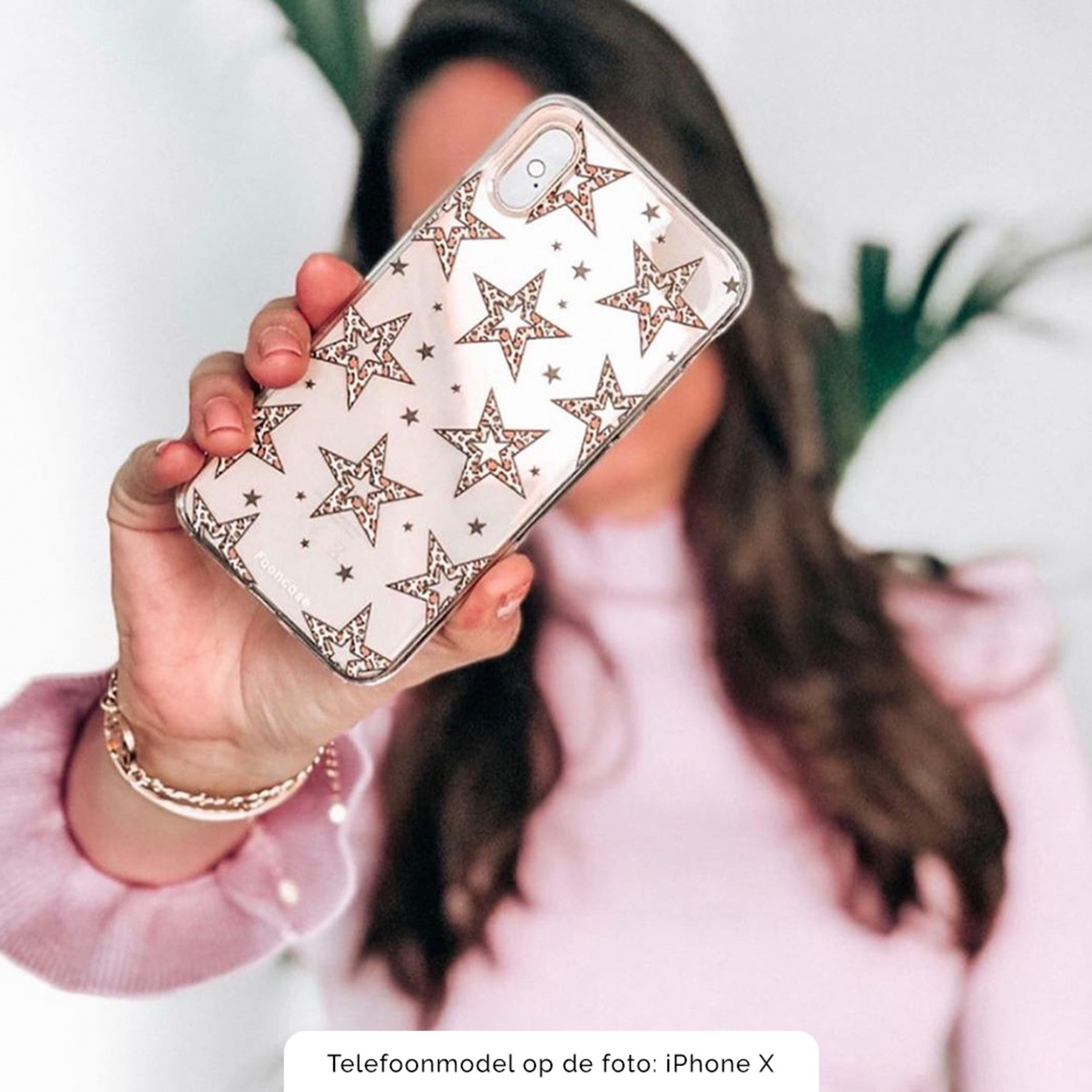 iPhone 11 hoesje TPU Soft Case - Back Cover - Rebell Leopard / Luipaard sterren