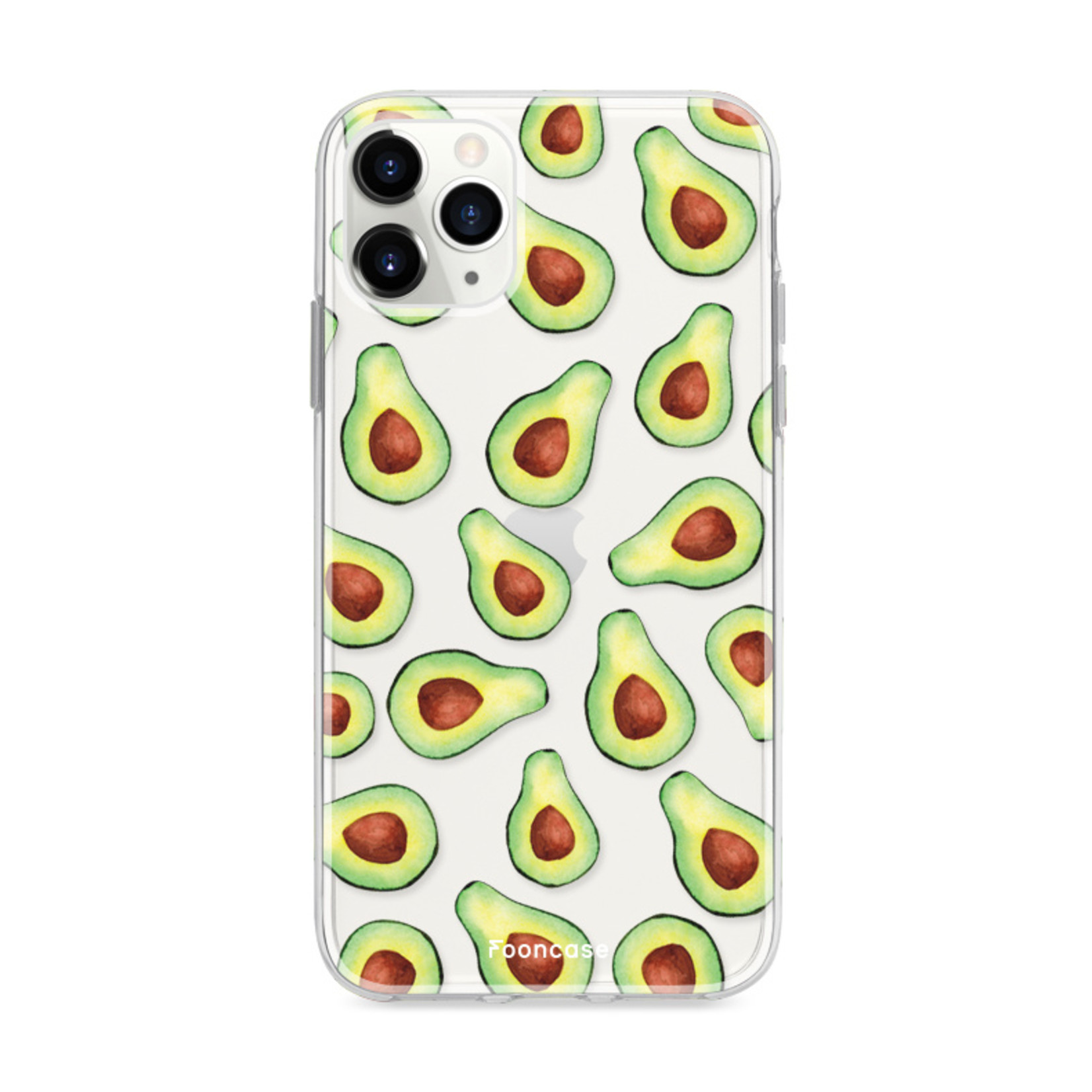 FOONCASE Fooncase Hoesje Geschikt voor iPhone 12 Pro Max - Shockproof Case - Back Cover / Soft Case - Avocado