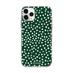 FOONCASE IPhone 12 Pro Max - POLKA COLLECTION / Dunkelgrün