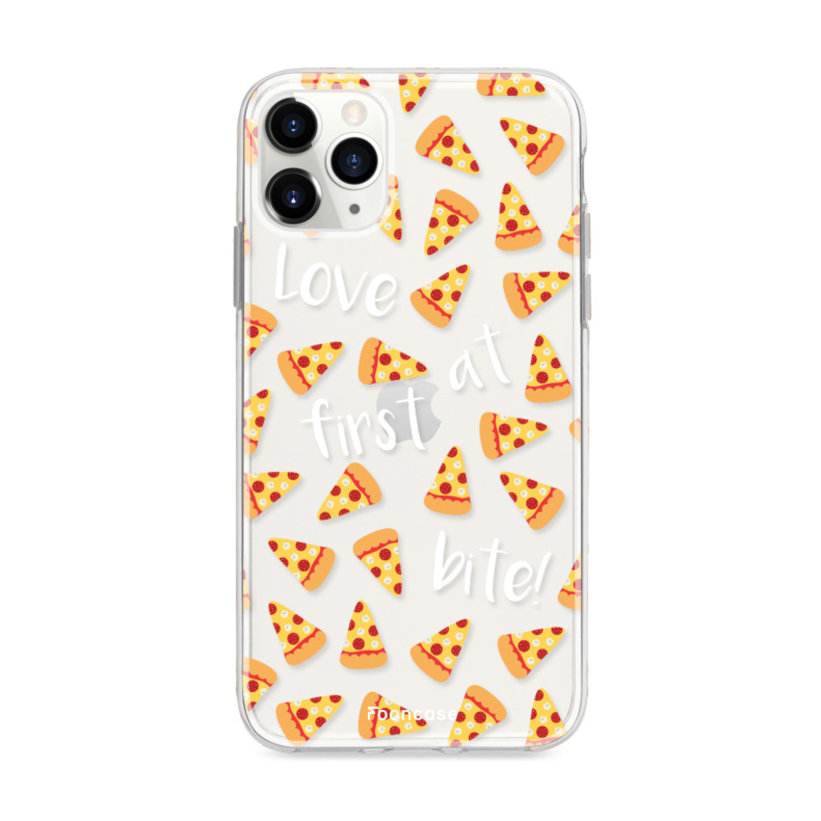 FOONCASE Fooncase Hoesje Geschikt voor iPhone 12 Pro - Shockproof Case - Back Cover / Soft Case - Pizza