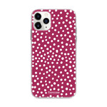 FOONCASE IPhone 12 Pro - POLKA COLLECTION / Bordeaux Red