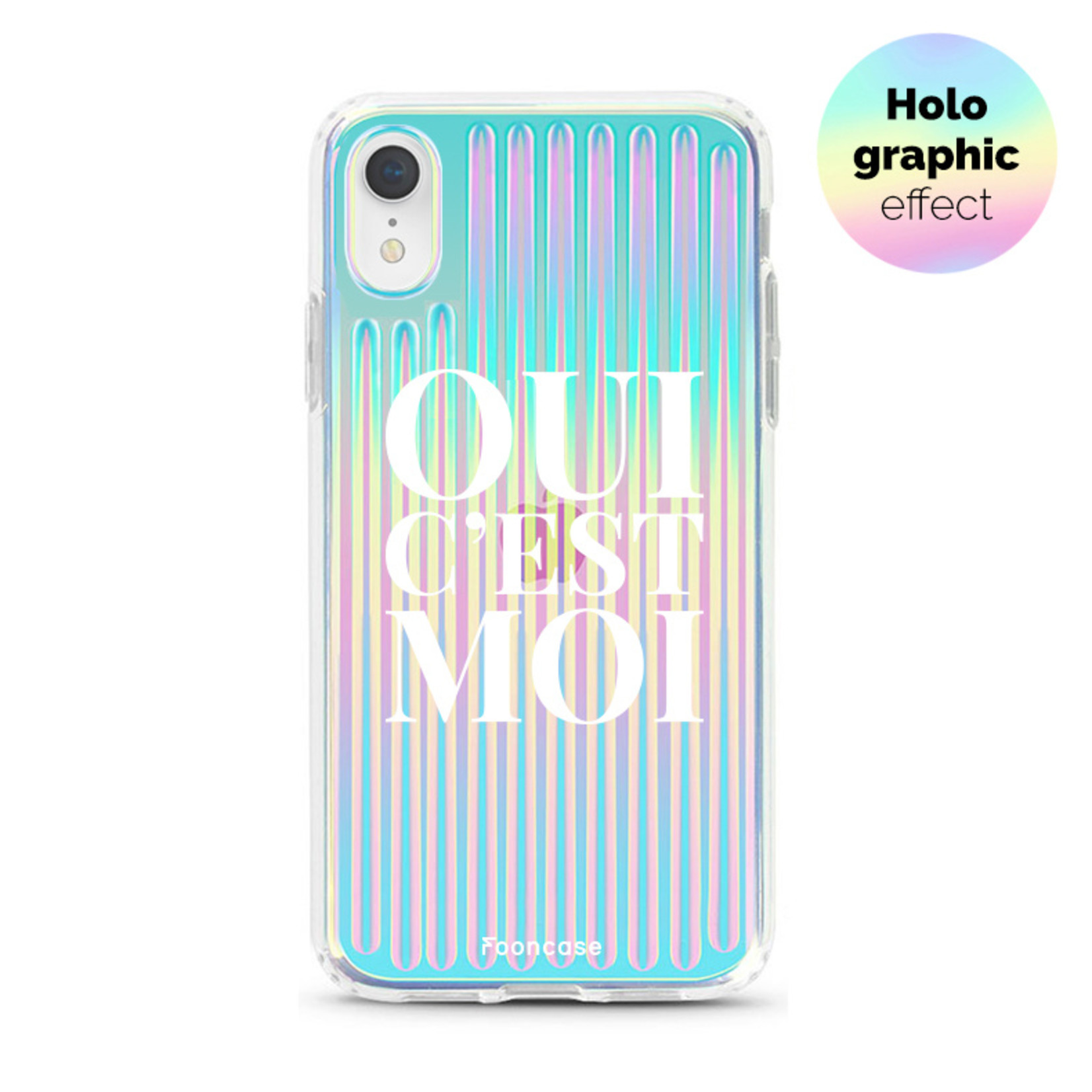 FOONCASE iPhone XR Cover - Oui C'est Moi (Holographic)