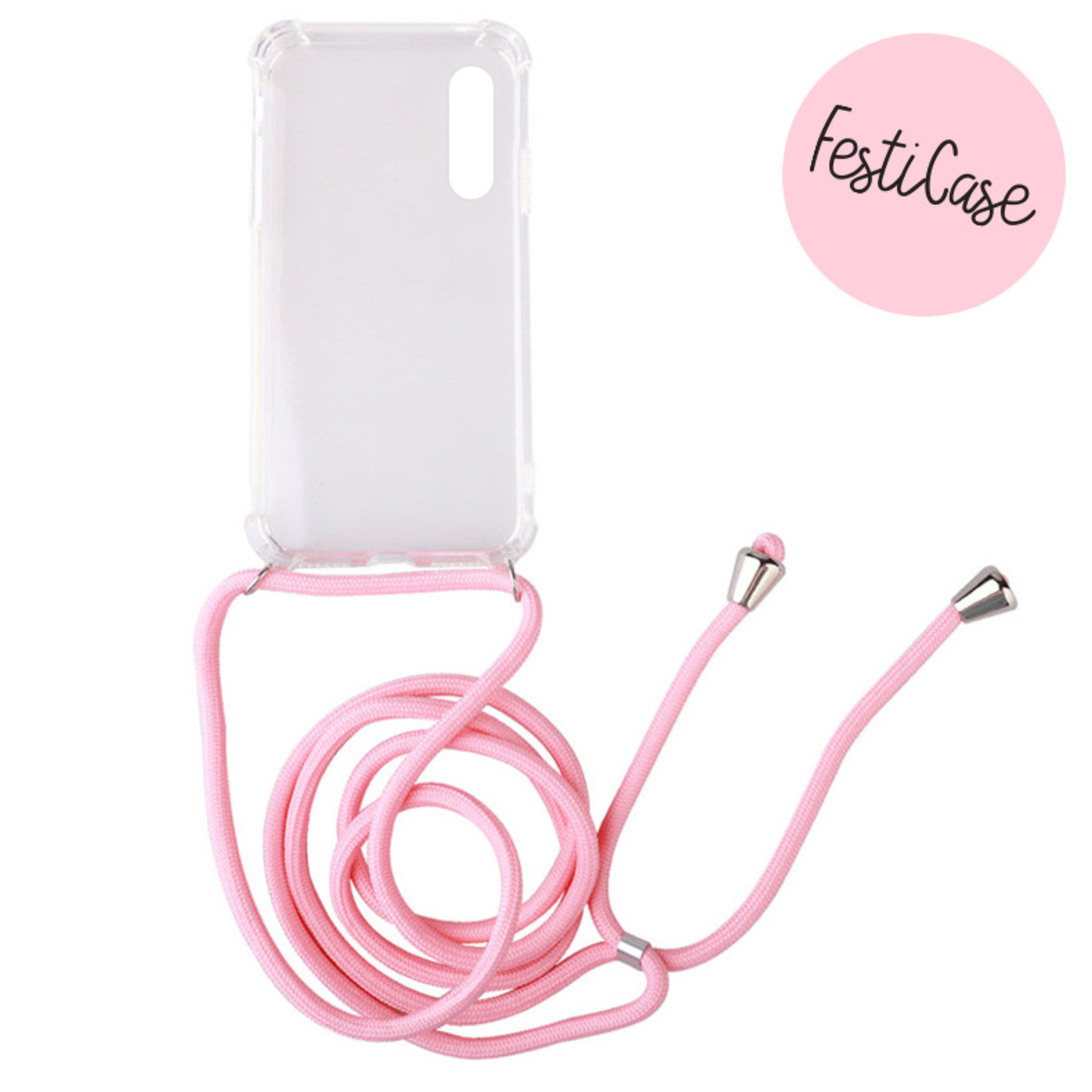 FOONCASE Huawei P30 - Festicase Pink (Phone case Pink cord)