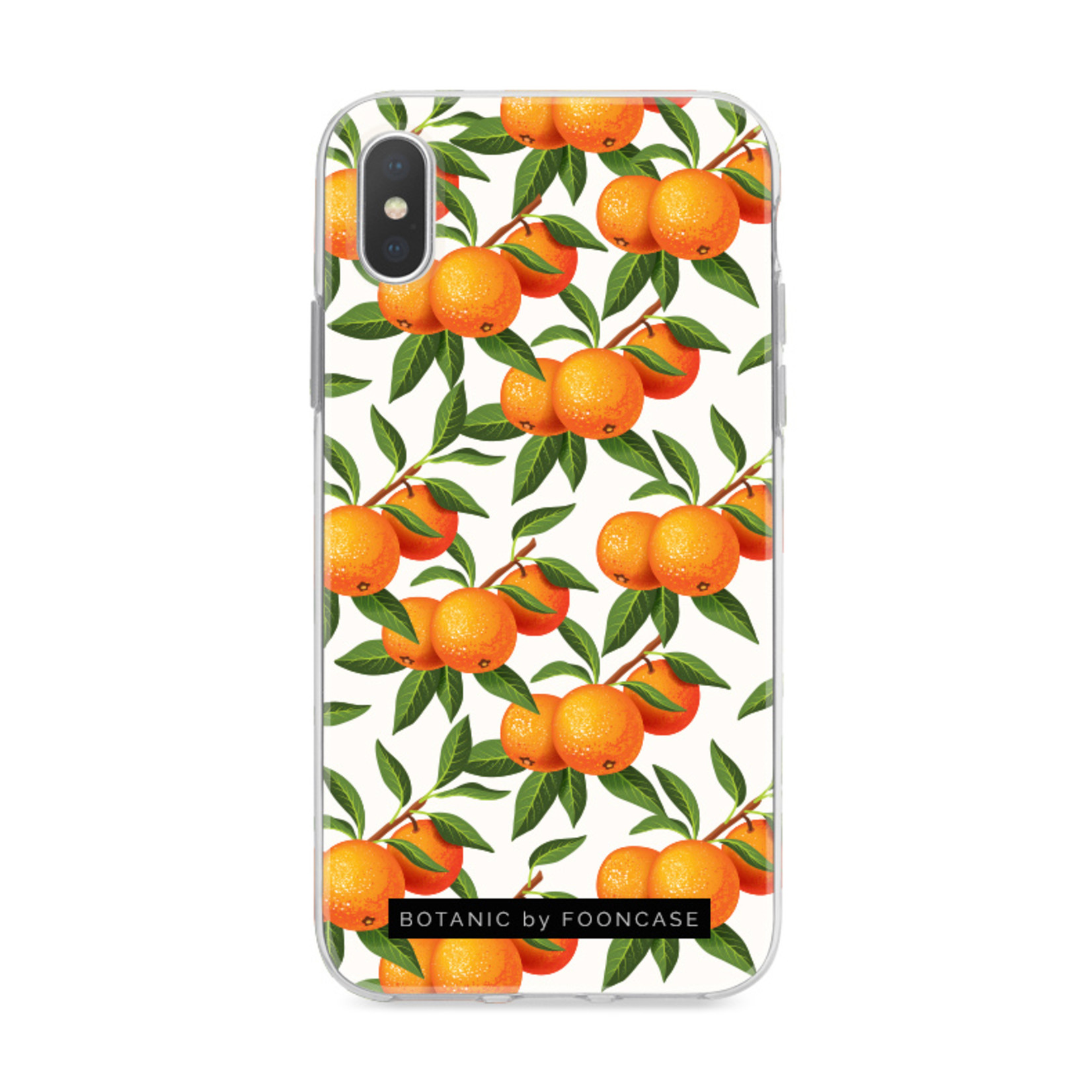 FOONCASE Iphone XS Cover - Botanic Manderin