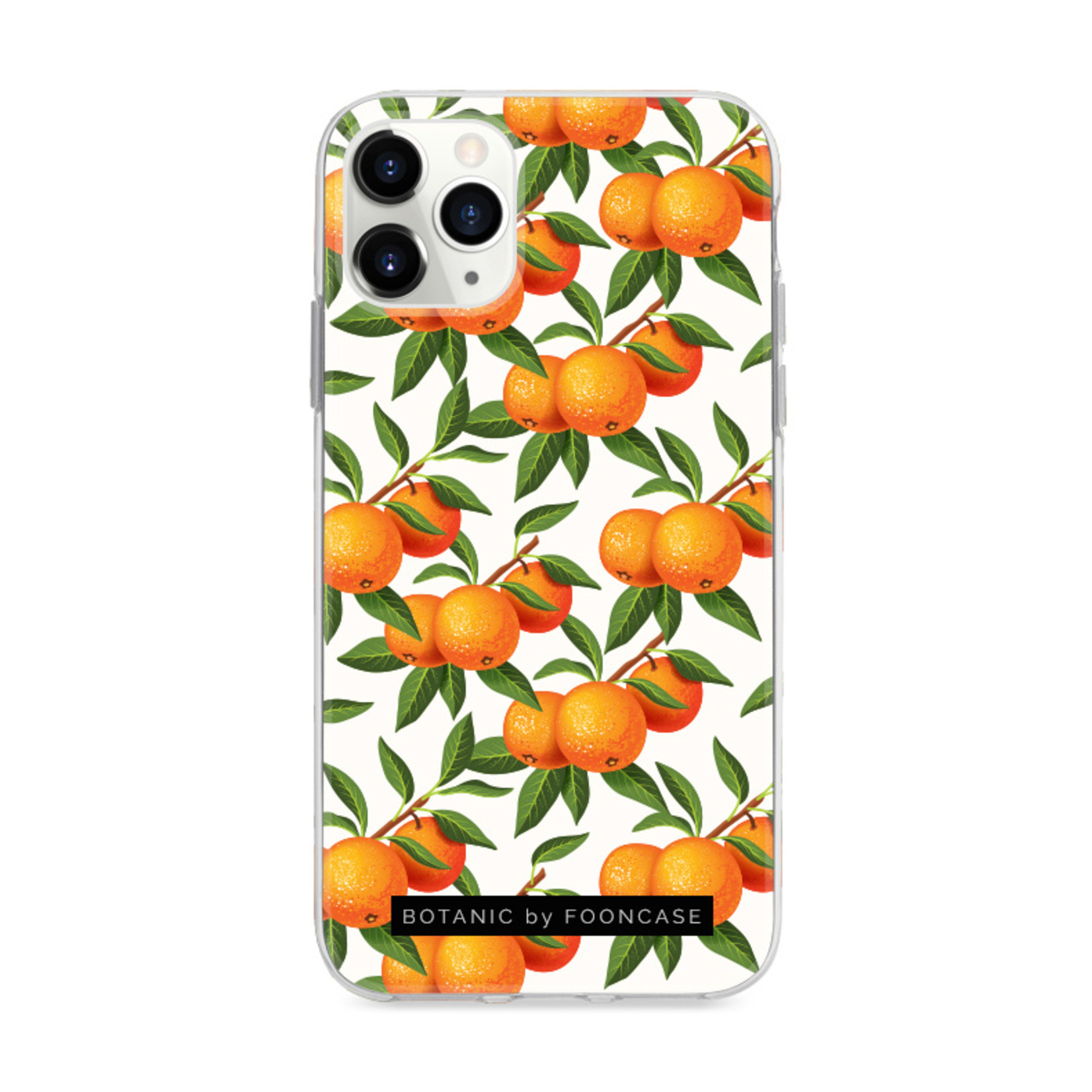 FOONCASE iPhone 11 Pro hoesje TPU Soft Case - Back Cover - Mandarijn print