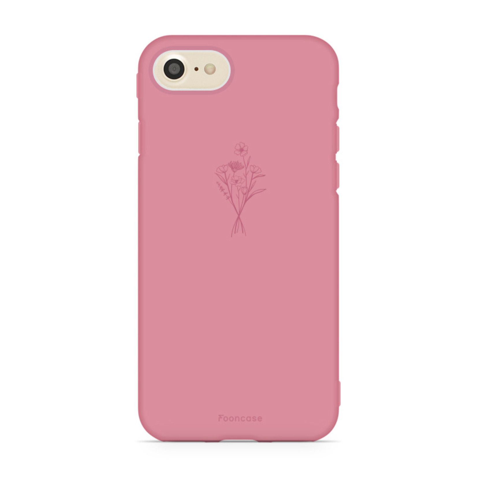 FOONCASE Iphone 7 Case - PastelBloom - Terracotta