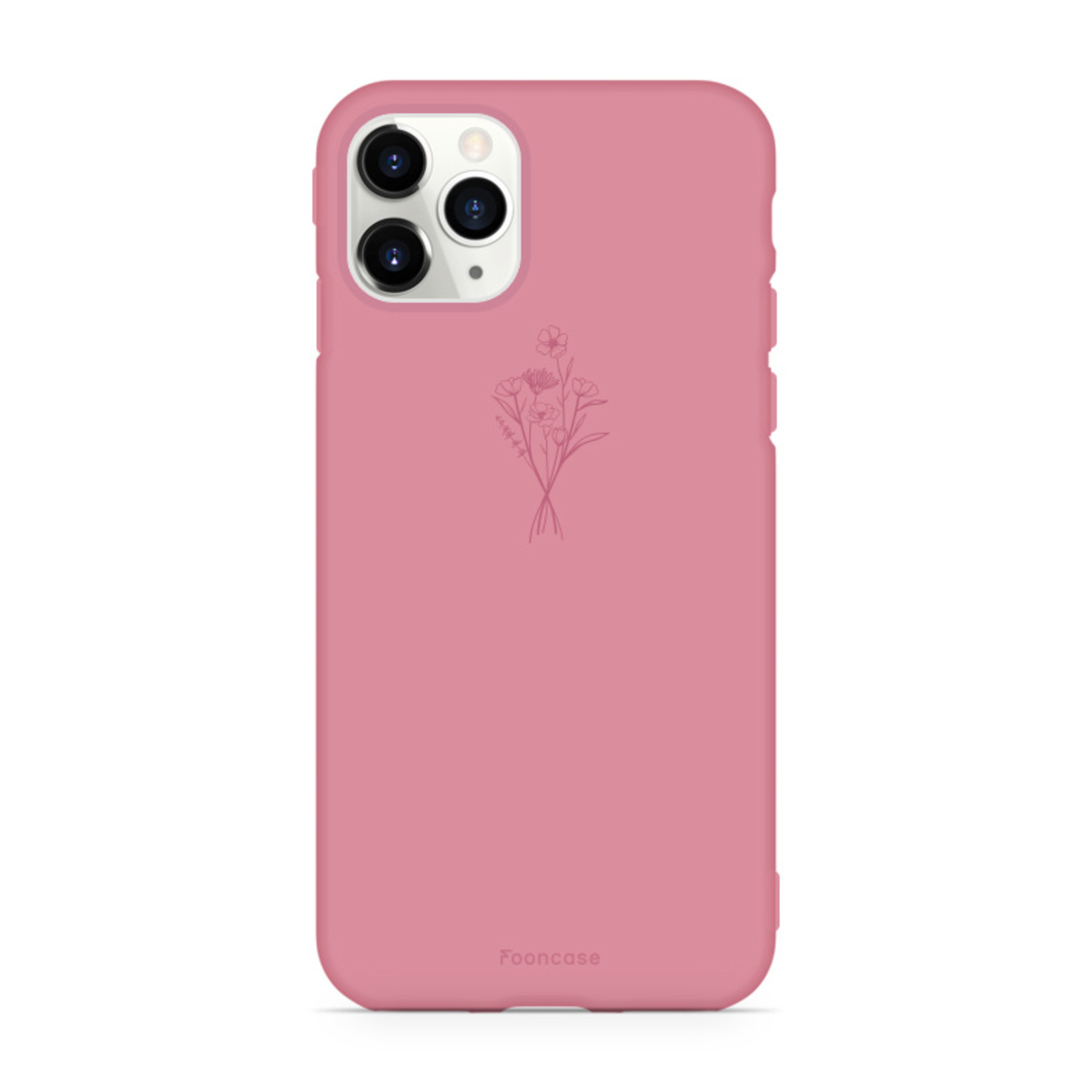 FOONCASE iPhone 12 Pro Cover - PastelBloom - Terracotta