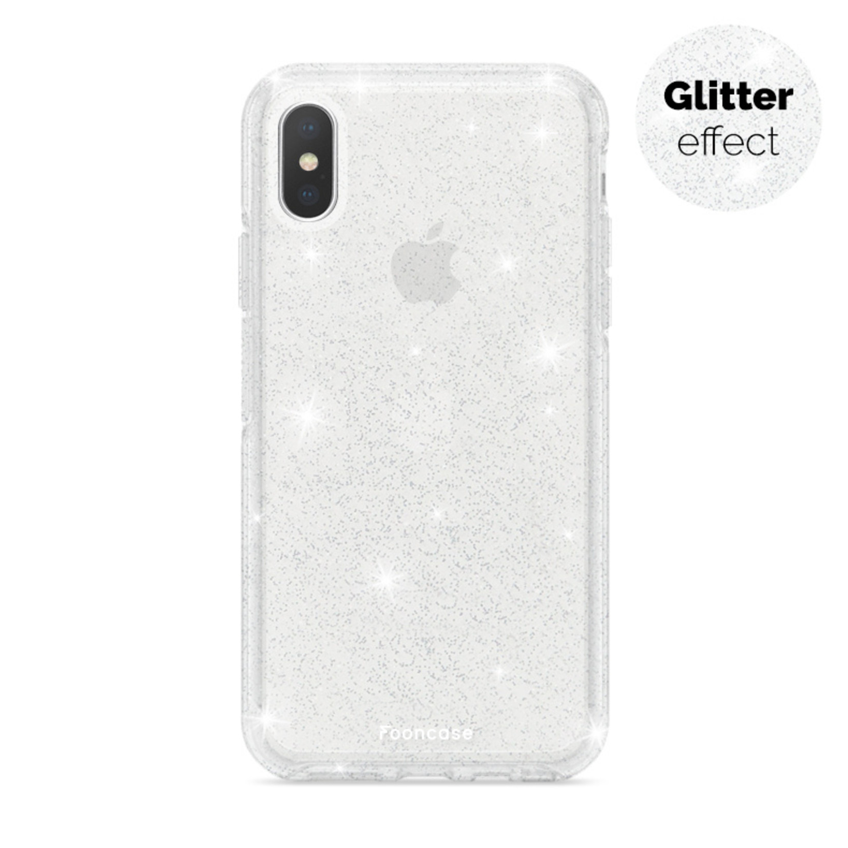 FOONCASE IPhone XS Case - Glamour Clear (Glitters)