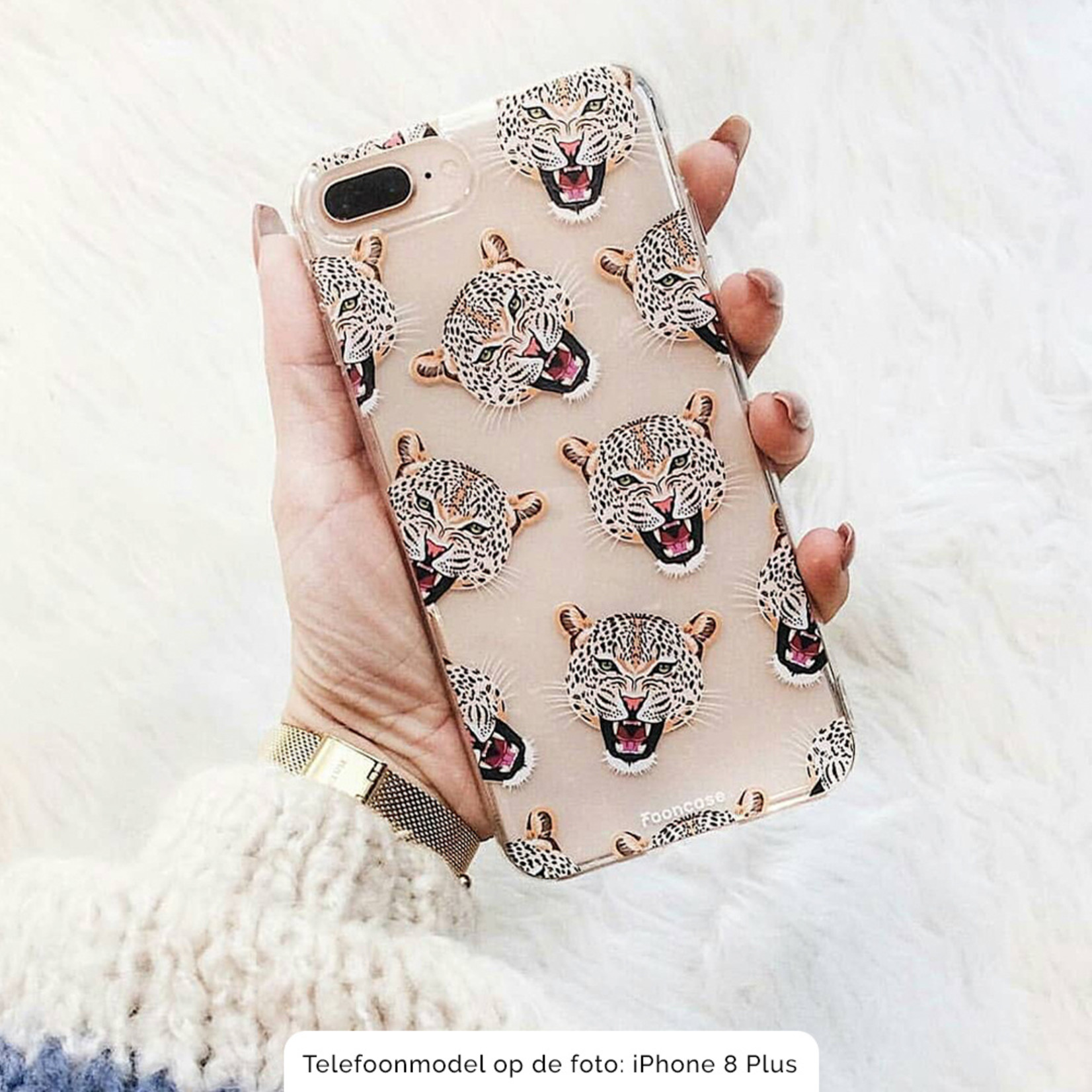 FOONCASE iPhone 13 Mini Case - Cheeky Leopard