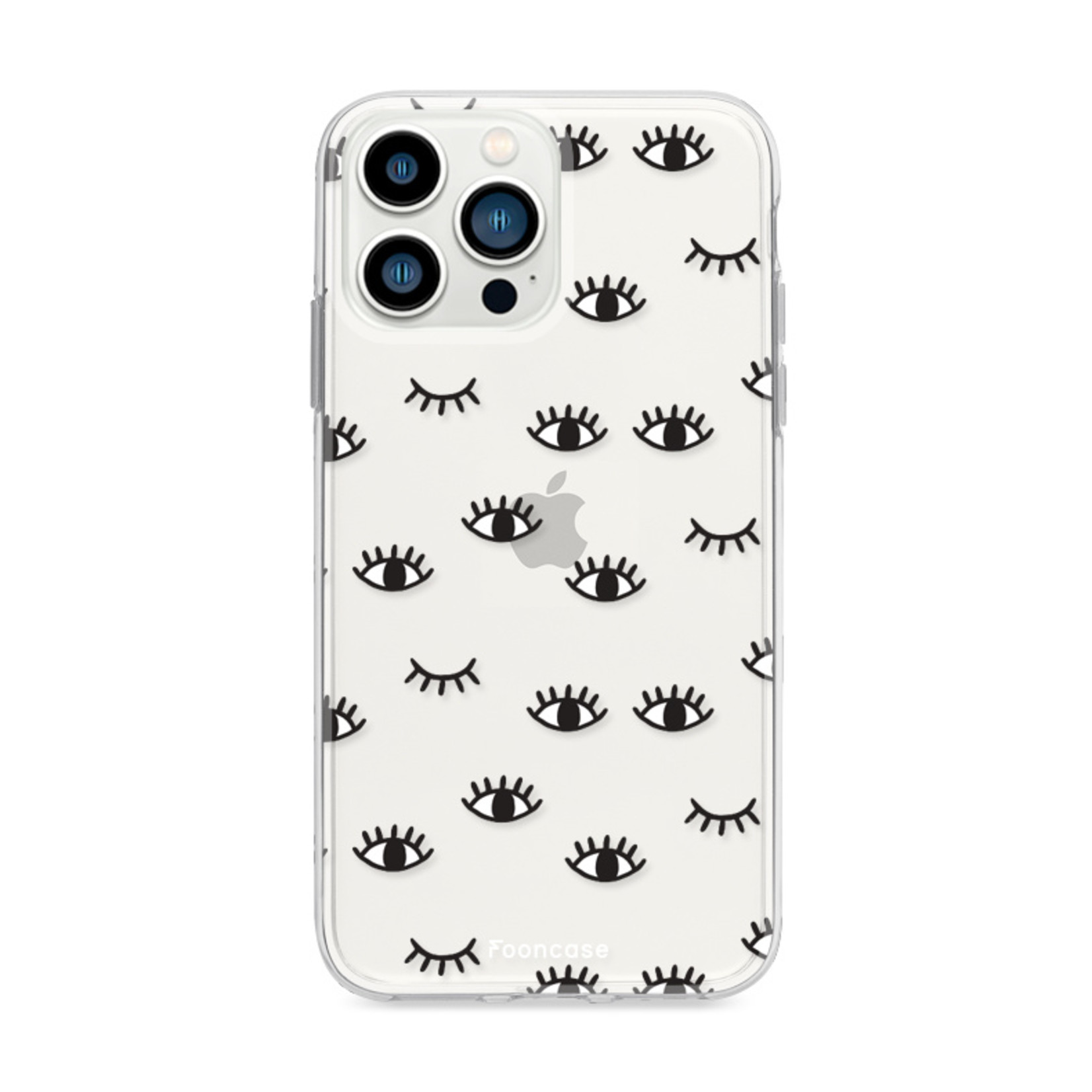 FOONCASE iPhone 13 Pro Max hoesje TPU Soft Case - Back Cover - Eyes / Ogen