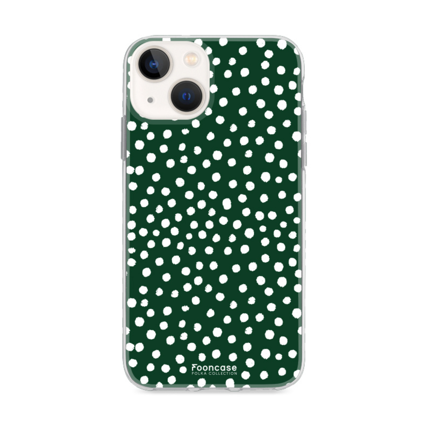 FOONCASE Iphone 13 - POLKA COLLECTION / Dark green