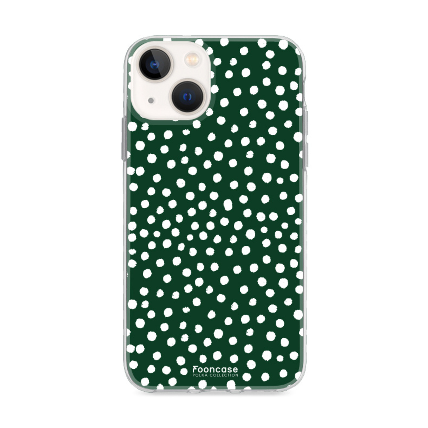 FOONCASE Iphone 13 - POLKA COLLECTION / Verde scuro