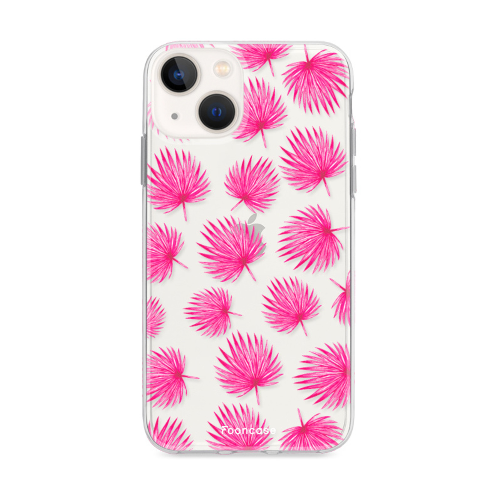 FOONCASE iPhone 13 Mini Cover - Foglie rosa