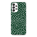 Samsung Galaxy A53 - POLKA COLLECTION / Donker Groen