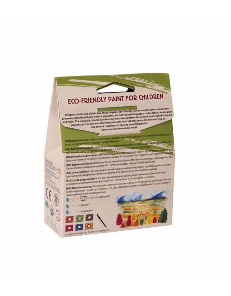 Children's natural Earth Paint Kit Discovery 6 colours