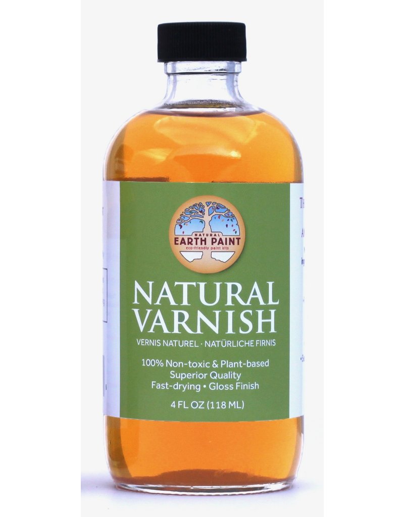 Natural Earth paint Vernis in glazen fles ca 240 ml