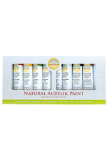 Natural Acrylik Paint™ - Acrylverf  schilderset van 8 kleuren Earth of classic
