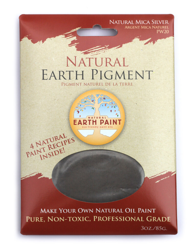 Natural Earth Paint mineraal aarde pigment Mica Zilver