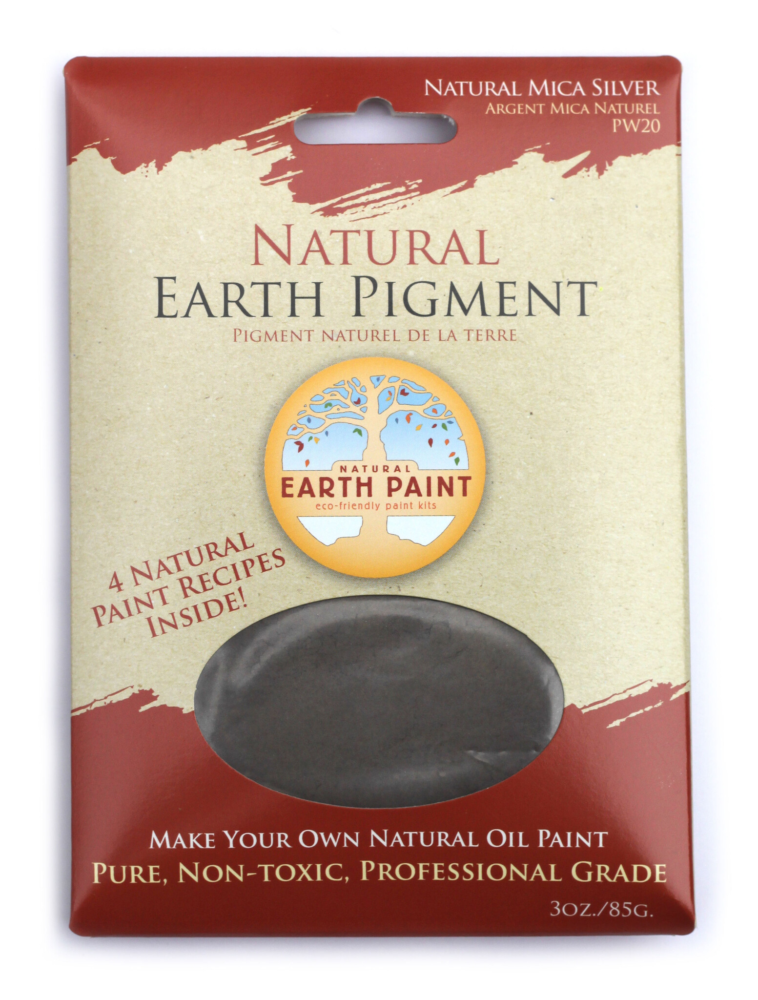 Natural Earth Paint Professional Mineral Earth Pigment Mica Silver