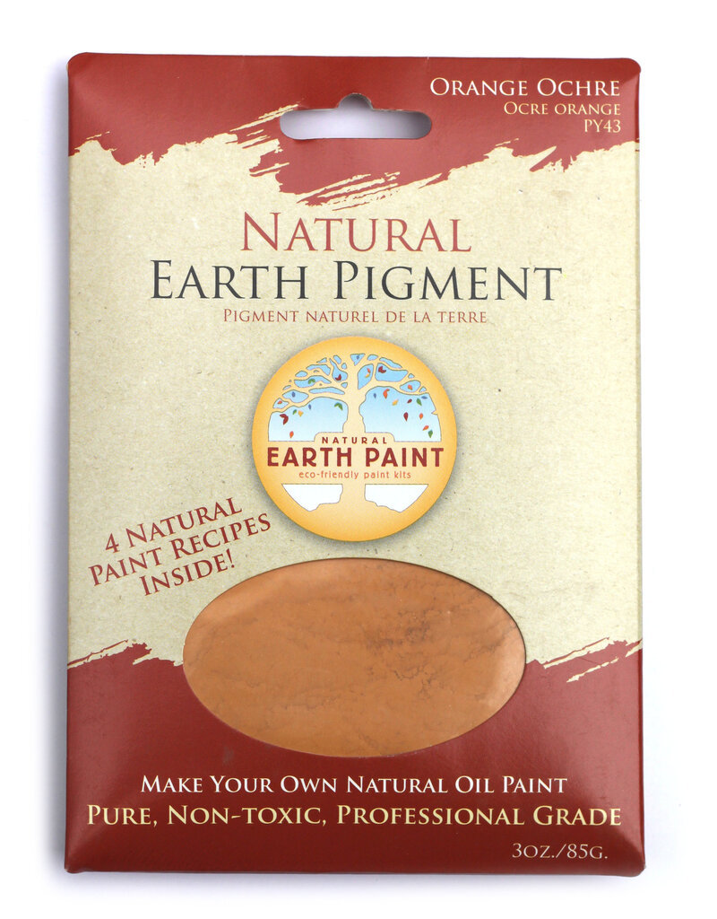 Natural mineral earth pigment Orange Ocher