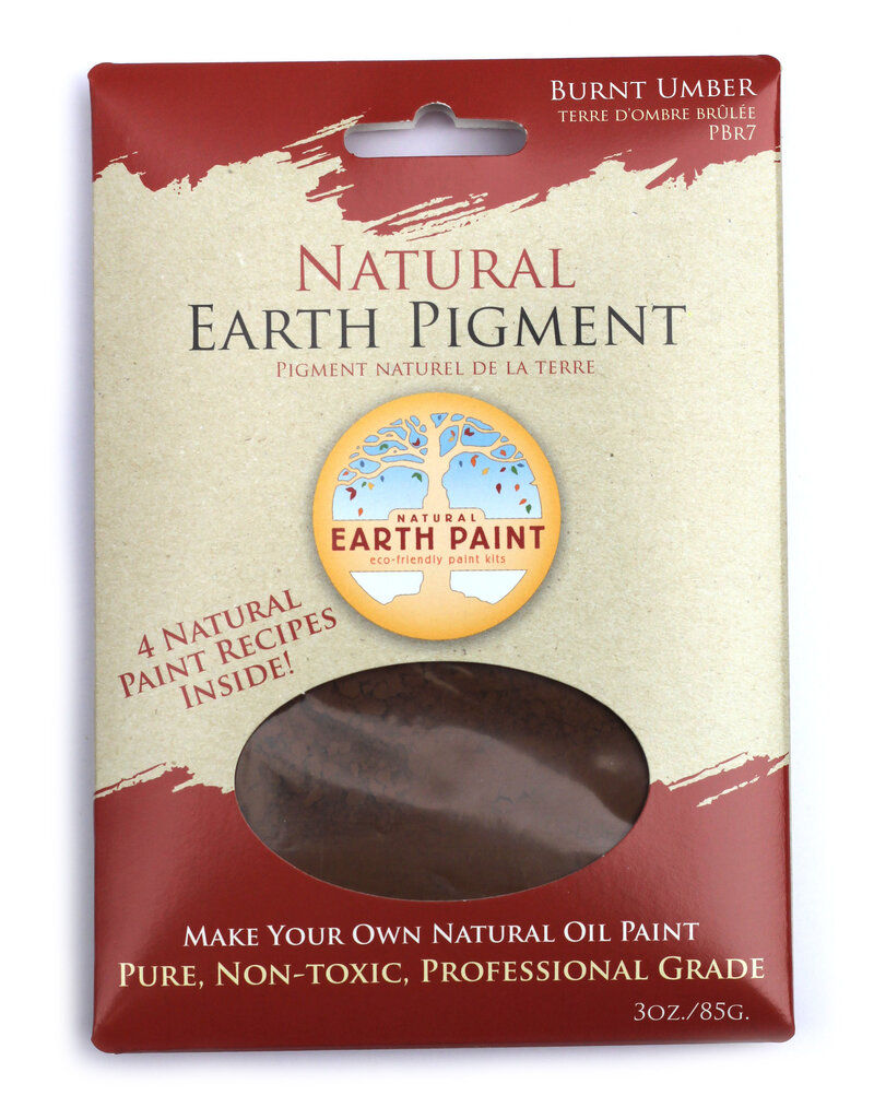 Natural mineral earth pigment Burnt Umber