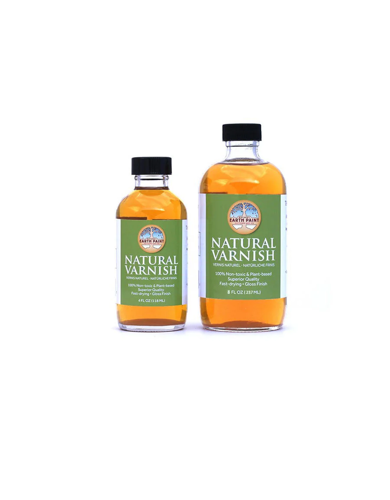 Natural Earth Paint Varnish ca. 240 ml in glass bottle