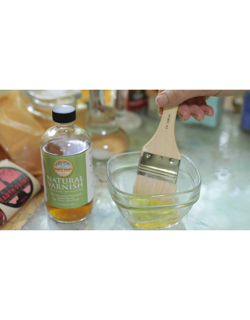 Natural Earth Paint Varnish ca. 240 ml in glass bottle