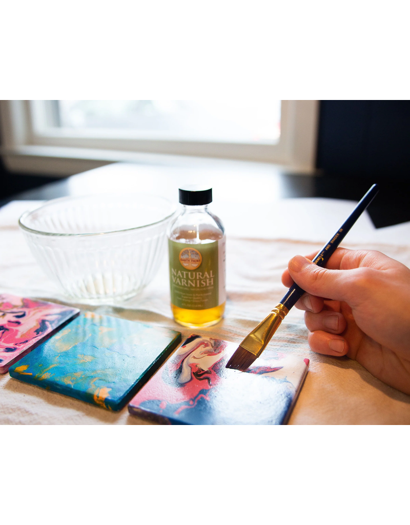 Natural Earth Paint Varnish ca. 240 ml in glass bottle