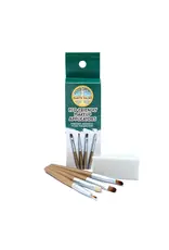 Natural earth paint make-up brushes - set of 5