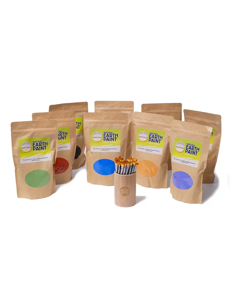 Bulk Natural Children's Earth Paint – all 9 colours, each up to 3.55 litres