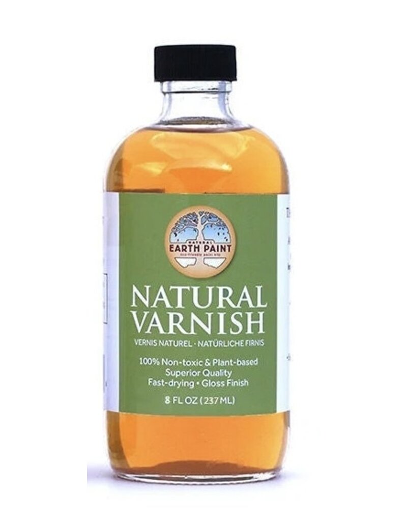 Natural Earth Paint milieuvriendelijke vernis in glazen flesje van ca 240 ml