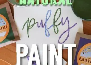 Recipe: Natural & Colorful Puffy Paint