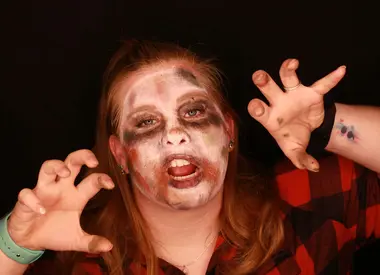 Natural Face Paint Tutorial: Zombie