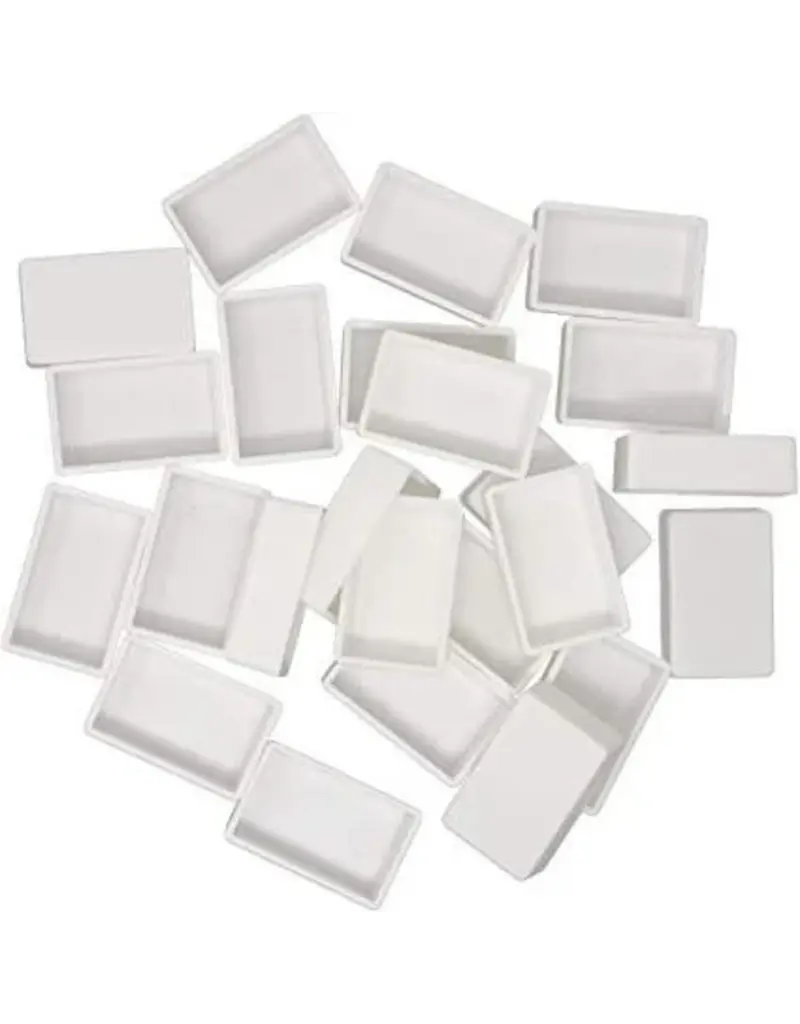 Waterverf- of aquarelverfbakjes - 15 stuks