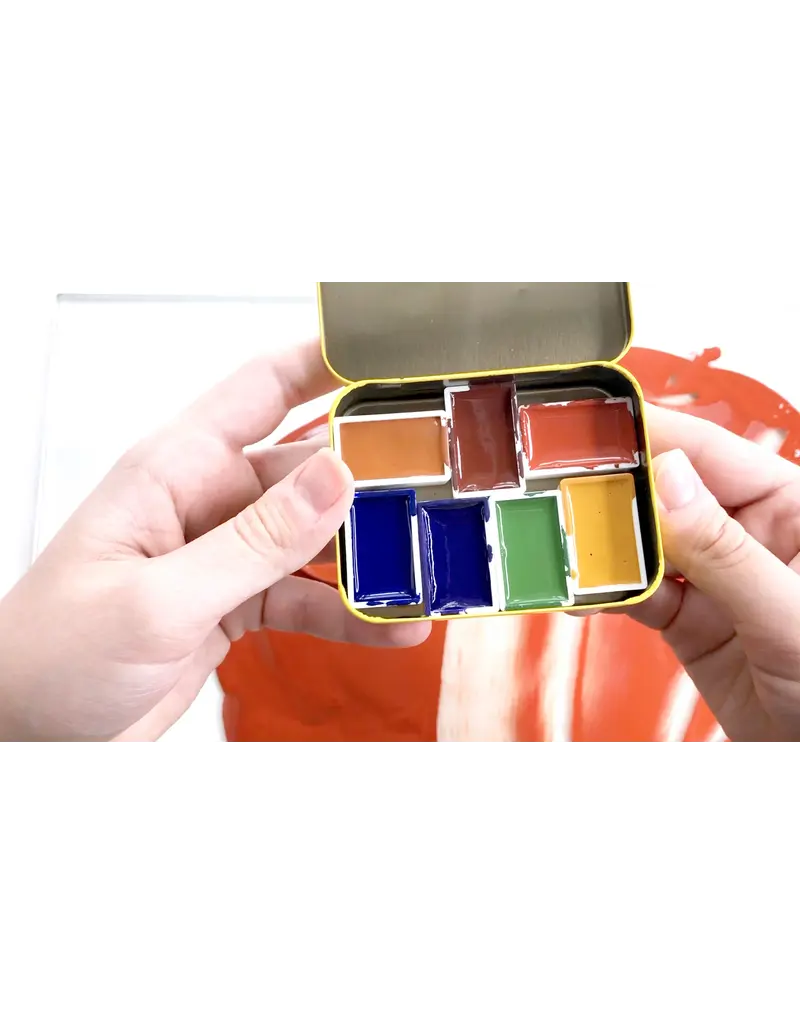 Waterverf- of aquarelverfbakjes - 15 stuks