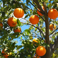 Eetbare tuin-edible garden Citrus sinensis - Orange tree